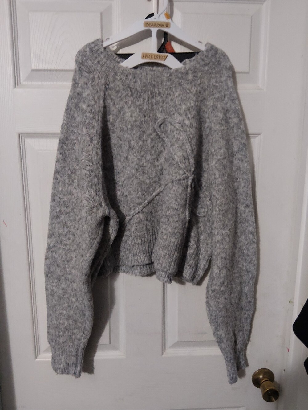 American Eagle Outfitters Heather Gray Crewneck Sweater